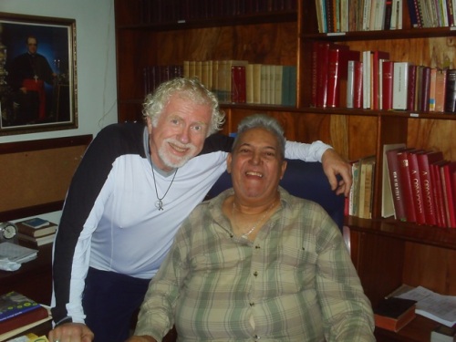 Tom Luce and Fr. Ricardo Santileses
